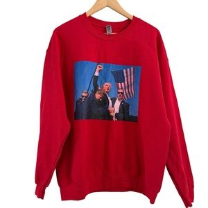 Trump Sweatshirt Red Size Large